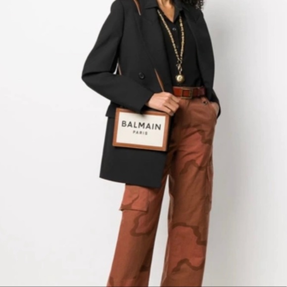 🛑SOLD🛑Balmain 3 pouches 22 Canvas Bag - Picture 2 of 10